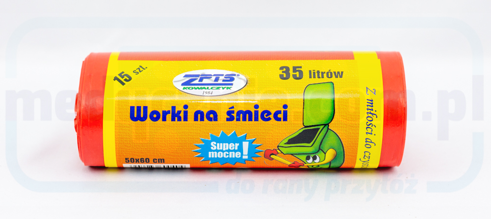 Worki na śmieci 35L 15szt czerwone